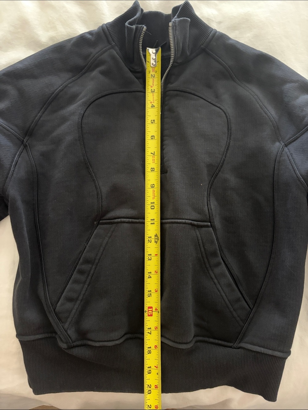 Woman’s Black Quarter-Zip Pullover - Picture 3 of 3